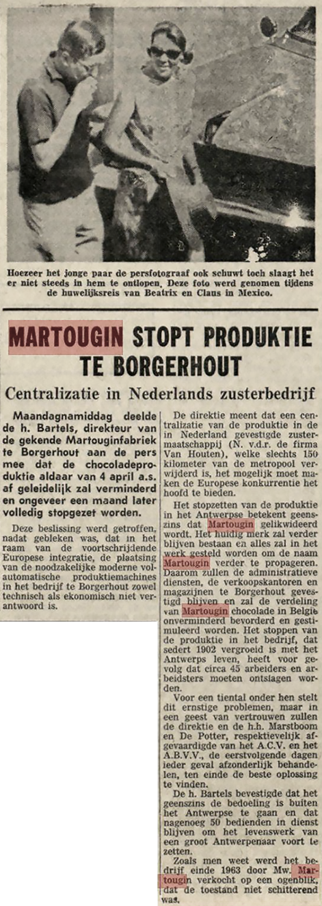 Krantenartikel sluiting